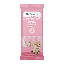 Dr. Sacchi Creamy Snack Tavuklu Krema Yavru Kedi Ödülü 4 Adet