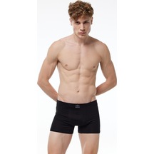 Malabadi Erkek 3'lü Siyah Lacivert Füme Premium Collection Modal Boxer 3m251 Siyah-lacivert-füme