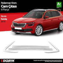 S-Dizayn  Skoda Kamiq Krom Cam Çıtası 6 Prç 2019 Üzeri