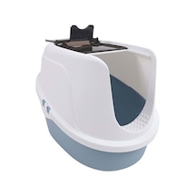 M-pets Eco Tima Kapalı Kedi Tuvaleti Mavi 40x38x53 Cm 244-53020.01