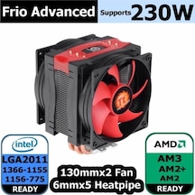 Frio Advanced 2x130mm Fanlı 230w Destekli Intel Amd Uyumlu Islemci Sogutucusu-128143