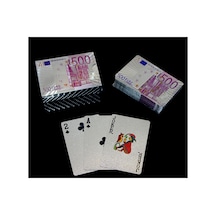 4 Adet İskambil Kart Destesi Euro Tasarımlı Gümüş Oyun Kartı, Masa Oyunları İçin Playing Cards