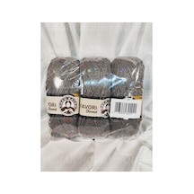 Favori Tweed Vizon El Örgü İpi 3 Adet - Renk: 014a