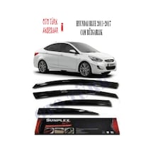 Hyundai Accent Blue 2011-2017 Mugen Cam Rüzgarlığ Ön-Arka Sunplex