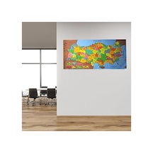 118 X 56 Cm Renkli Manyetik Türkiye Haritası Duvar Sticker'ı 1000 x 1500 CM