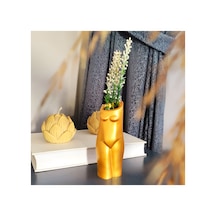 Buççin Online Mağaza Kadın Vücudu Vazo Altın Renk Kadın Vücudu Saksı Dekoratif Kadın Biblo Kadın Vazo 13 X 6,5 Cm. Alçı A