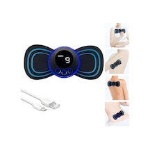 Lcd Ekranlı Boyun Sırt Omuz Mini Ems Masaj Aleti Tens Titreşimli Kas Gevşetici Cihaz Çok Renkli