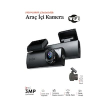 Araç İçi Kamerası Dvr+wi-fi 1920/1080p Gece Görüşlü 170º Geniş Açı Algılama Sensör Araç İçi Kamera