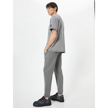 Koton Jogger Eşofman Altı Beli Bağcıklı Cep Detaylı Antrasit 4sam40058mk 4SAM40058MK928 Antrasit