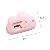 Pembe Bulut Model Mini Bıçak Açma Çakısı Taşınabilir Kağıt Kesme Ofis Malzemesi Maket Bıçağı