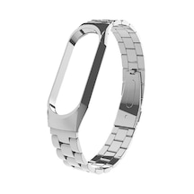 Xiaomi Mi Band 5 Uyumlu Krd-04 Metal Mkst Kordon-gümüş