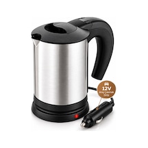 Ers12v Araç Çakmak Girişli Paslanmaz Çelik Araç İçi Su Isıtıcı Seyahat Tipi Pratik Kettle
