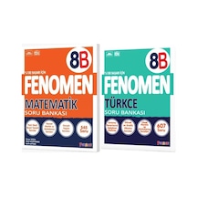 Fenomen Okul 2025 8. Sınıf Matematik + Türkçe B Serisi Soru Bankası Seti 2 Kitap