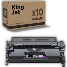 Kingjet Canon Uyumlu Crg-057h Yüksek Kapasiteli 10'lu Paket Çipli Uyumlu.Toneri Lbp236 Uyumlu