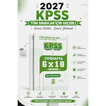 Bigelio 2027 Kpss Tüm Sınavlar İçin Coğrafya 6 X 18 Deneme Sınavı Bigelio Yayıncılık