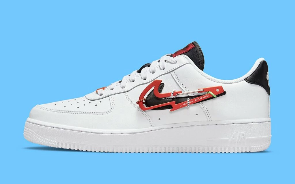 Nike Air Force 1 Low Carabiner Swoosh Red Spor Ayakkabı Çok Renkli