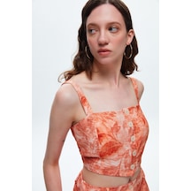 Adl Püskül Detaylı Desenli Crop Bluz 11542148000 Çok Renkli Adl Püskül Detaylı Desenli Crop Bluz 11542148000 Çok Renkli