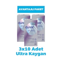 Durex Yok Ötesi Ultra Kaygan Prezervatif 10'lu 3 Adet Durex Yok Ötesi Ultra Kaygan Prezervatif 10'lu 3 Adet
