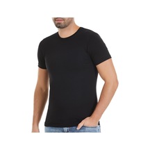 3 Adet Yıldız Erkek Likralı Kısa Kollu T-shirt Fanila Siyah 91 Siyah