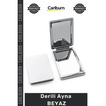 Özel Üretim Modern Dekoratif Şık Duvar Aynası Deri Kaplama Lüks Tasarım Şık Ev Derili Ayna Beyaz
