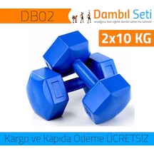 Dambıl Seti Plastik Dambıl 2x10 KG