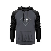 Marilyn Manson Sqqare Gri Reglan Kol Kapşonlu Sweatshirt Gri (551881109) Gri