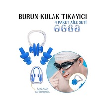 Modacar Kulak Ve Burun Tıkayıcı Havuz 4 Lü Aile Seti