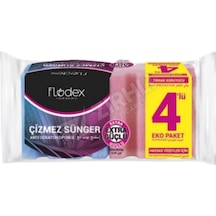 2 Adet Flodex Çizmez Sünger Oluklu 4'lü