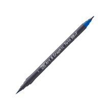 Zig Art&Graphic Twin Rb+F Çift Uçlu Çizim Kalemi 063 Dull Blue