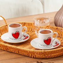 Porsima 04 Porselen 12 Parça Türk Kahve Fincan Takımı 90ml