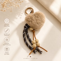 Kumru Studio Peluş Kalp Çanta Ve Telefon Charmı