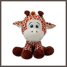Bezos Oturan Zürafa Peluş 35 Cm. Nxrlvng Çok Renkli
