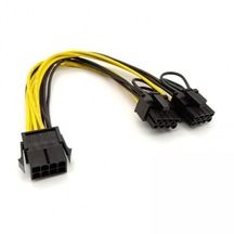 PCI E 8 pin 6+2 dual ekran kartı power kablo