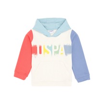 U.S. Polo Assn. Kız Çocuk Krem Kapüşonlu Sweatshirt 50290727-VR071