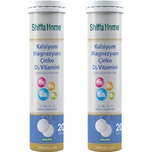 Aksu Vital Shiffa Home Kalsiyum Magnezyum Çinko D3 Vitamini 20 Tablet 2 Adet