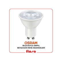 Osram 4.5W 50W Gu10 Duylu Ampul Beyaz-Sarı Renk 6500K-2700K 5-Sarı Işık