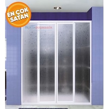 150 - 200 Cm Arası Teknesiz Mika Duşakabin (Kampanyalı Ürün) Beyaz