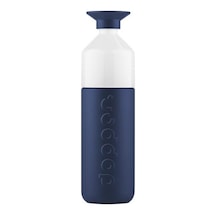 Dopper Insulated Yalıtımlı Termos Şişe 1 L - Dalga Mavisi Lacivert - Beyaz