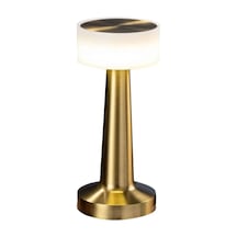 Kablosuz - 604 - Renkli Masa Ve Gece Lambası Altın Rengi Dokunmatik - Glblseme - Led Lamba