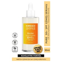 Koreaco Blocker Pure Suya Dayanıklı Yüksek Koruyucu Güneş Serumu SPF50+ 50 ML