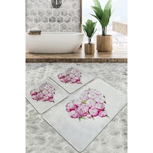 Peonia Banyo Halısı Djt 3 Lü Set Çok Renkli