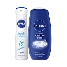 Nivea Fresh Natural Kadın Sprey Deodorant 150 ML + Creme Care Duş Jeli 250 ML