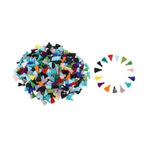 Suntek 100 Paket Polyester Püskül Karışık Renk Dıy Takı Yapımı Zarif W/yüzük