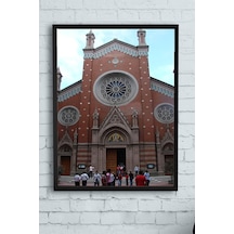 Pster11677 Kilise Kutsal Mekan Çerçeveli Tablo 40x50cm 7/8 Yaş