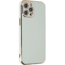 Newface Apple iPhone Uyumlu 12 Pro Kılıf Volet Silikon - Açık Yeşil Diğer