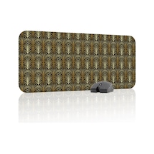 Art Deco Tarzı Kaymaz Dikişli Kauçuk Oyuncu Mousepad V3 - 70x30 Xl Gaming Mouse Pad Fare Altlığı