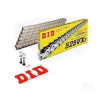 Did 525-120vx3 1991-2000 Honda Xl 600 Transalp Uyumlu Zincir Vx3 Xring Silver Gümüş Renk