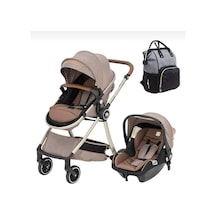 Öykü Bebek Dunyası 4'lü Set / Comfy Life Seyahat Sistem Bebek Arabası / Oto Koltuğu / Bebek Bakım Çantası / Yağmurluk