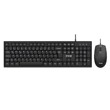 Imk-376t Kablolu Türkçe Q Klavye Mouse Seti 105 Tuş Ergonomik Tasarım Usb 2.0 10 Milyon Tuş Ömrü