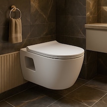 Turavit Rondo Rita Beyaz Kanalsız Açık Montaj Asma Klozet Rnd5516, Nkp Grande Yavaş Kapak Diğer